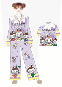 Mẫu thiết kế pijama 3D đa dạng được in tại TTP