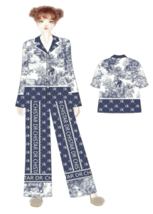 Mẫu thiết kế pijama 3D đa dạng được in tại TTP