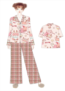 Bộ pijama in 3D theo mẫu tại TTP
