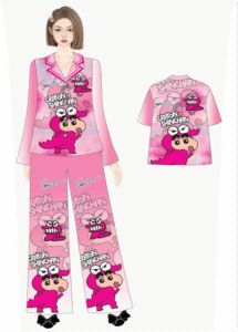 Mẫu thiết kế pijama 3D đa dạng được in tại TTP