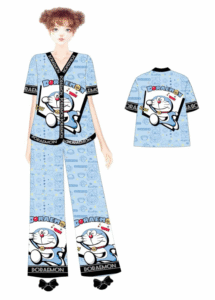 Mẫu thiết kế pijama 3D đa dạng được in tại TTP