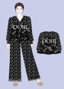 Mẫu thiết kế pijama 3D đa dạng được in tại TTP