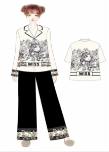 Mẫu thiết kế pijama 3D đa dạng được in tại TTP