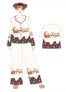 Mẫu thiết kế pijama 3D đa dạng được in tại TTP
