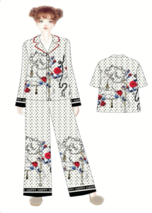 Mẫu thiết kế pijama 3D đa dạng được in tại TTP