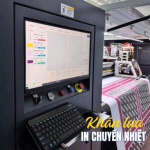 Hệ thống máy in chuyển nhiệt khổ lớn hiện đại tại xưởng TTP